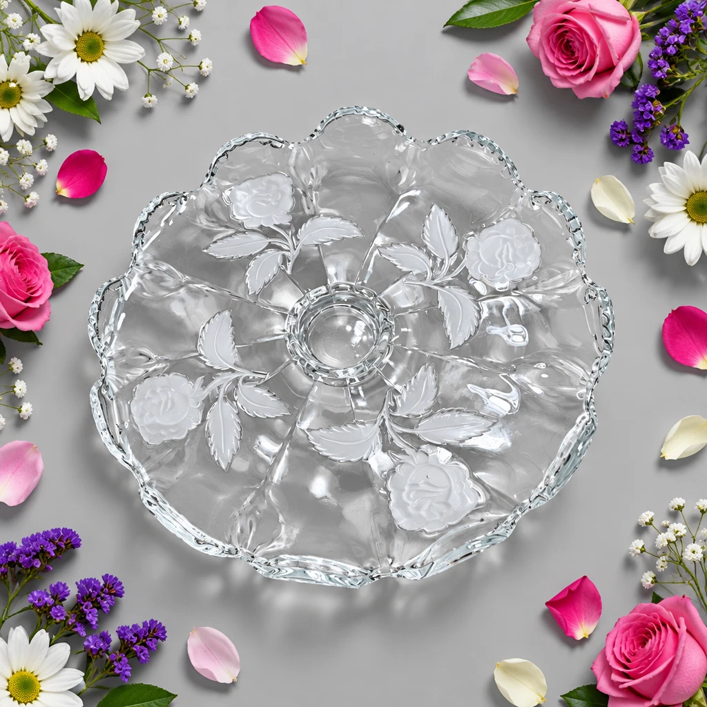 Vintage Indiana Glass Pedestal Cake Stand - photo 2