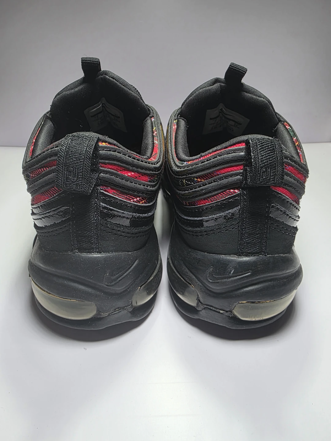 Nike Air Max 97 Black Plaid Sneakers - photo 3