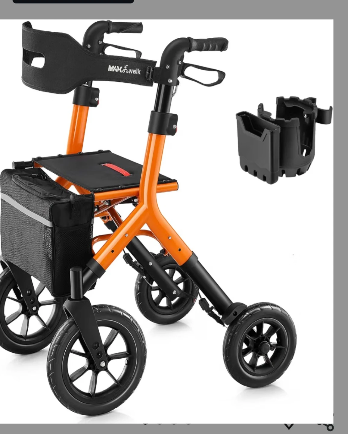Brand New Maxwalk walker  with heavy duty offroad wheels.