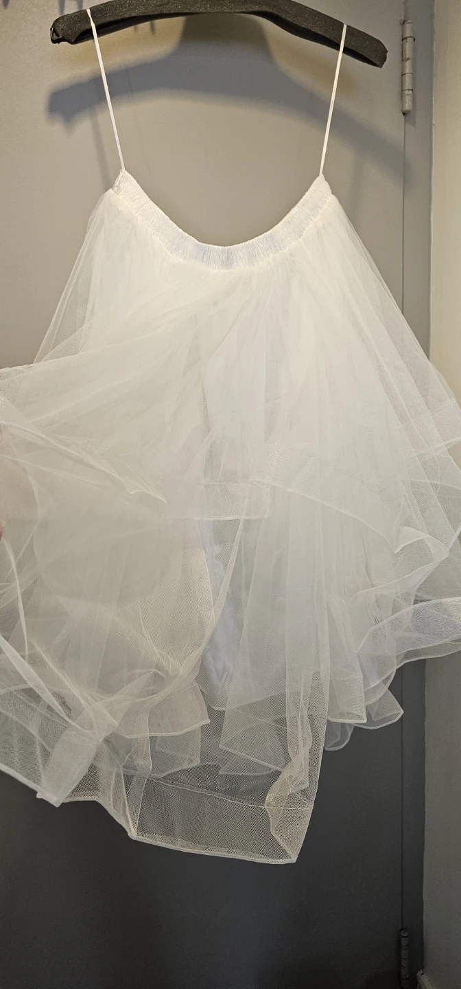 White Tulle Petticoat Skirt - photo 3