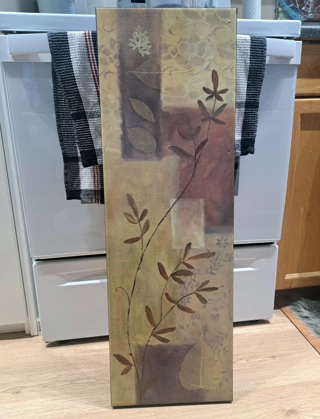 Tall botanical wall art canvas