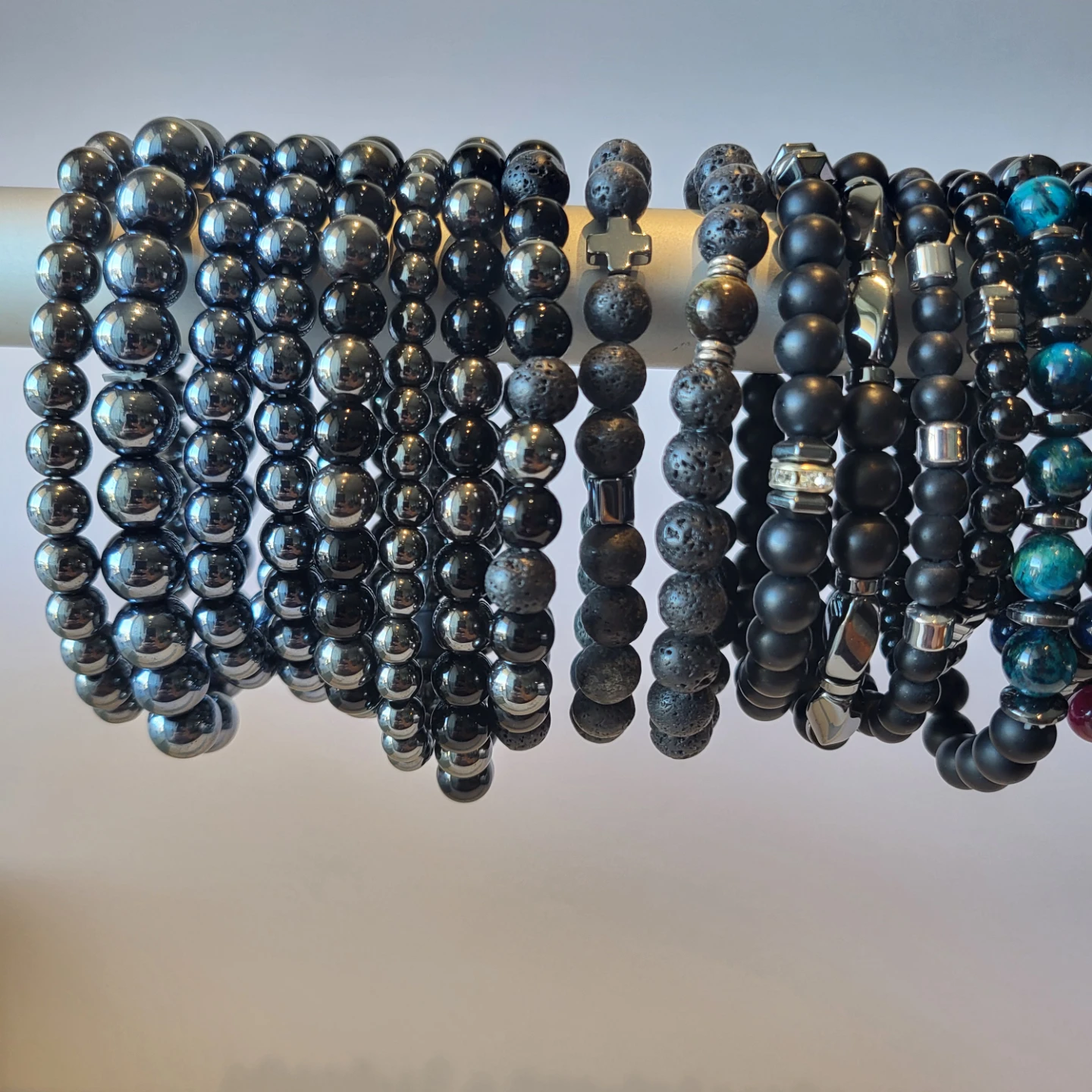 Set of 33 mens beaded bracelets - photo 2