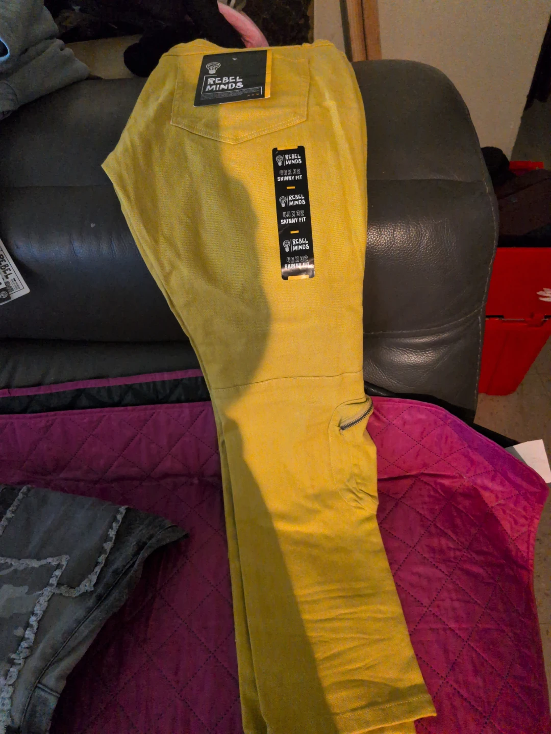 Rebel Minds Mustard Cargo Pants - photo 2