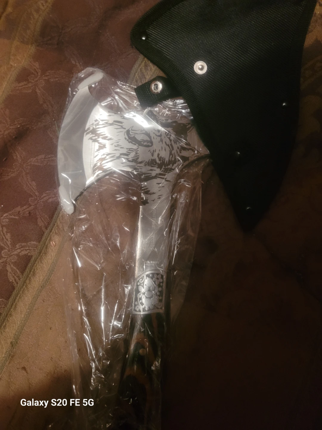 Wolf Engraved Camping Hatchet - photo 2