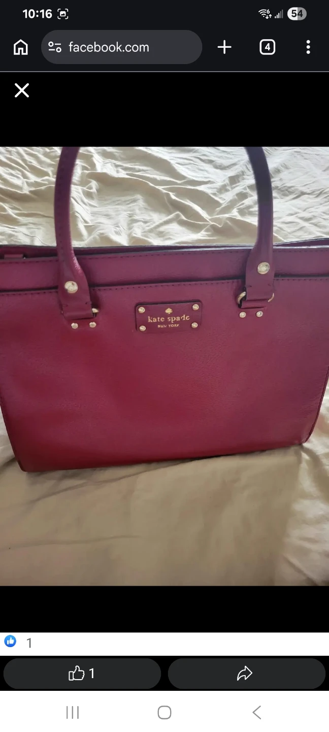 Kate Spade Pink Leather Bag