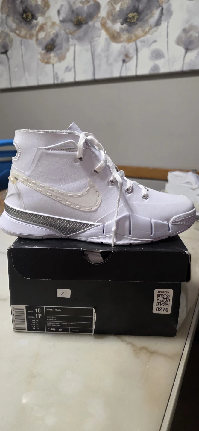 Nike Kobe 1 Protro NCXL White Sneakers - photo 4