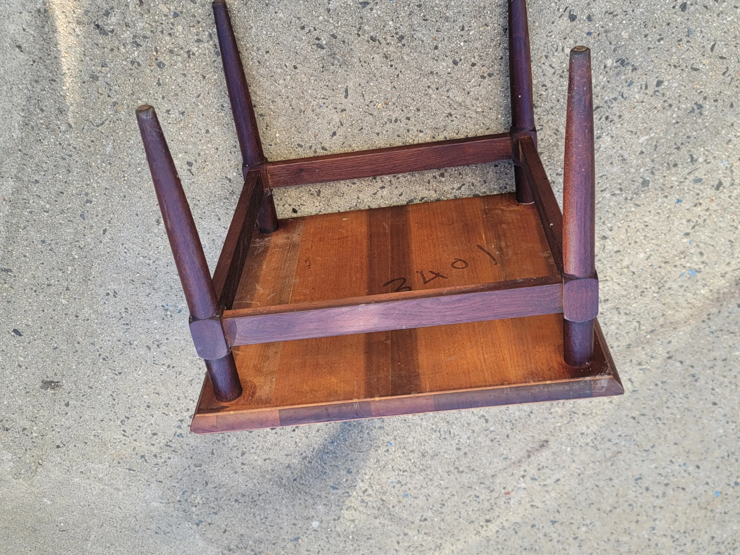 Vintage Mid-Century Modern Wood Side Table - photo 3