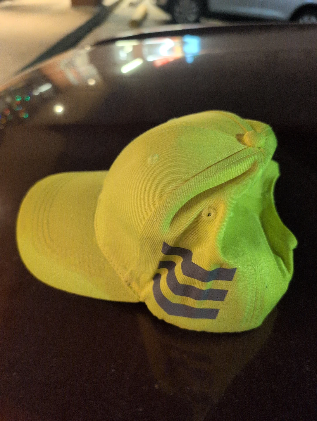 Neon Yellow Reflective Baseball Cap - photo 2