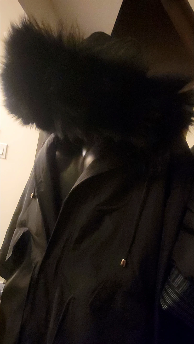 Black Parka with Real Black Fox Fur - photo 5