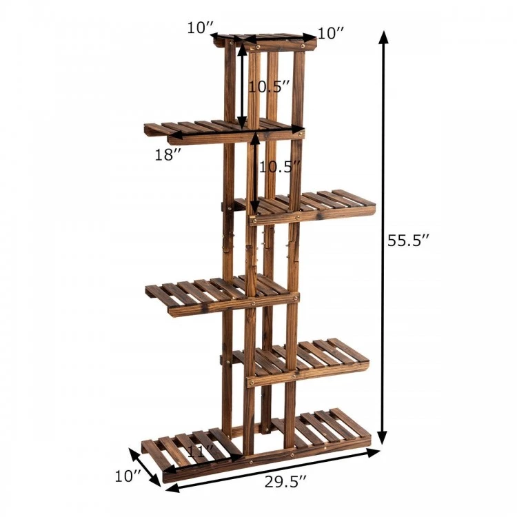 6 Tier Wooden Plant Stand - photo 4