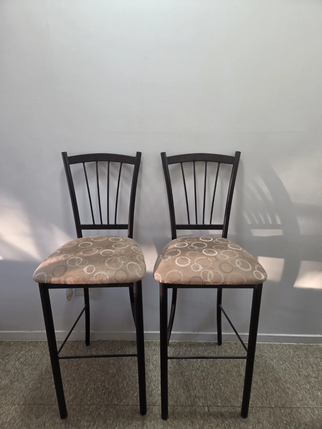 Set of Two Metal Bar Stools - photo 2
