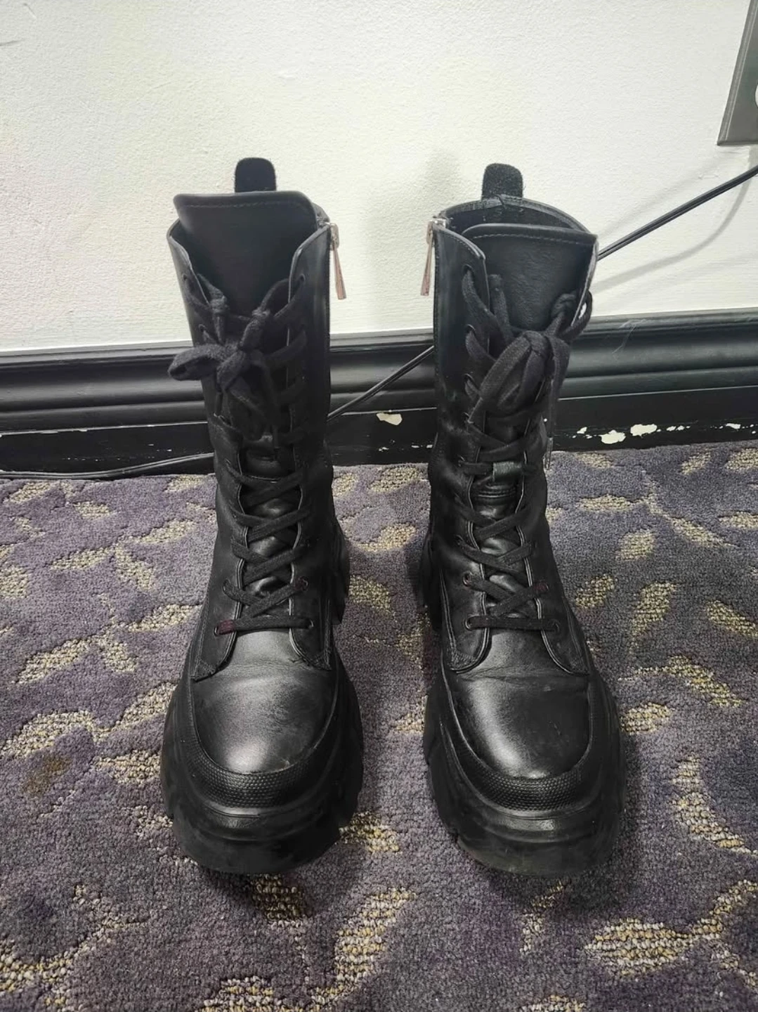 Black Zara combat boots - photo 2