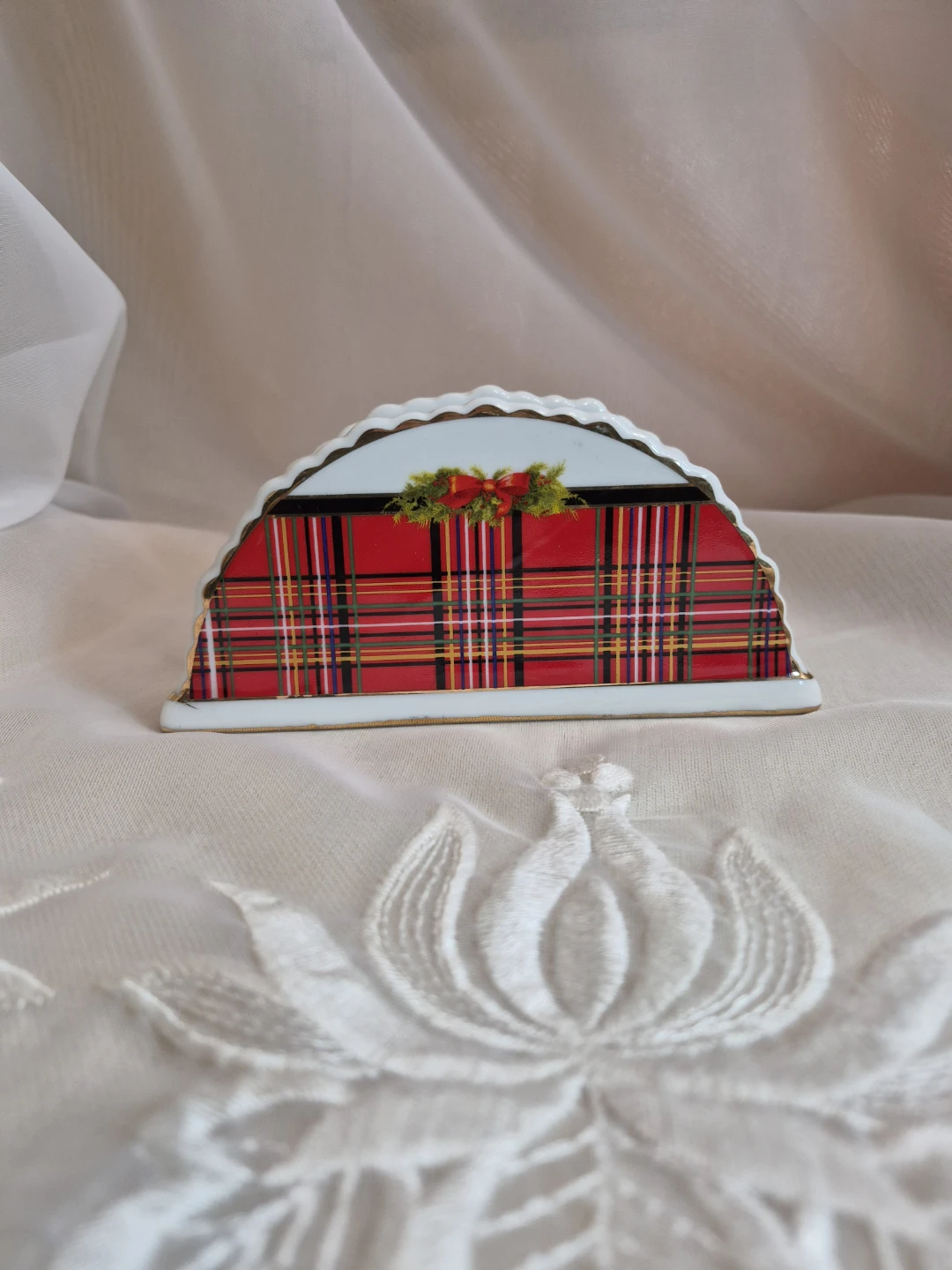 Vintage Royal Elfreda Christmas Holiday Napkin Holder - photo 2