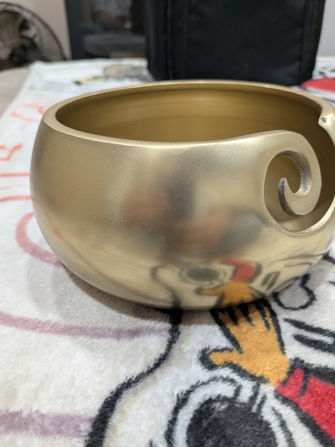 Loops & Threads Gold Tone Yarn Bowl