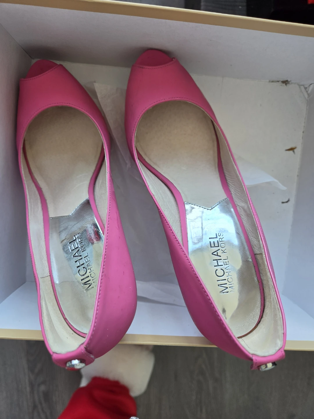 Michael Kors Pink Peep-Toe Heels - photo 5