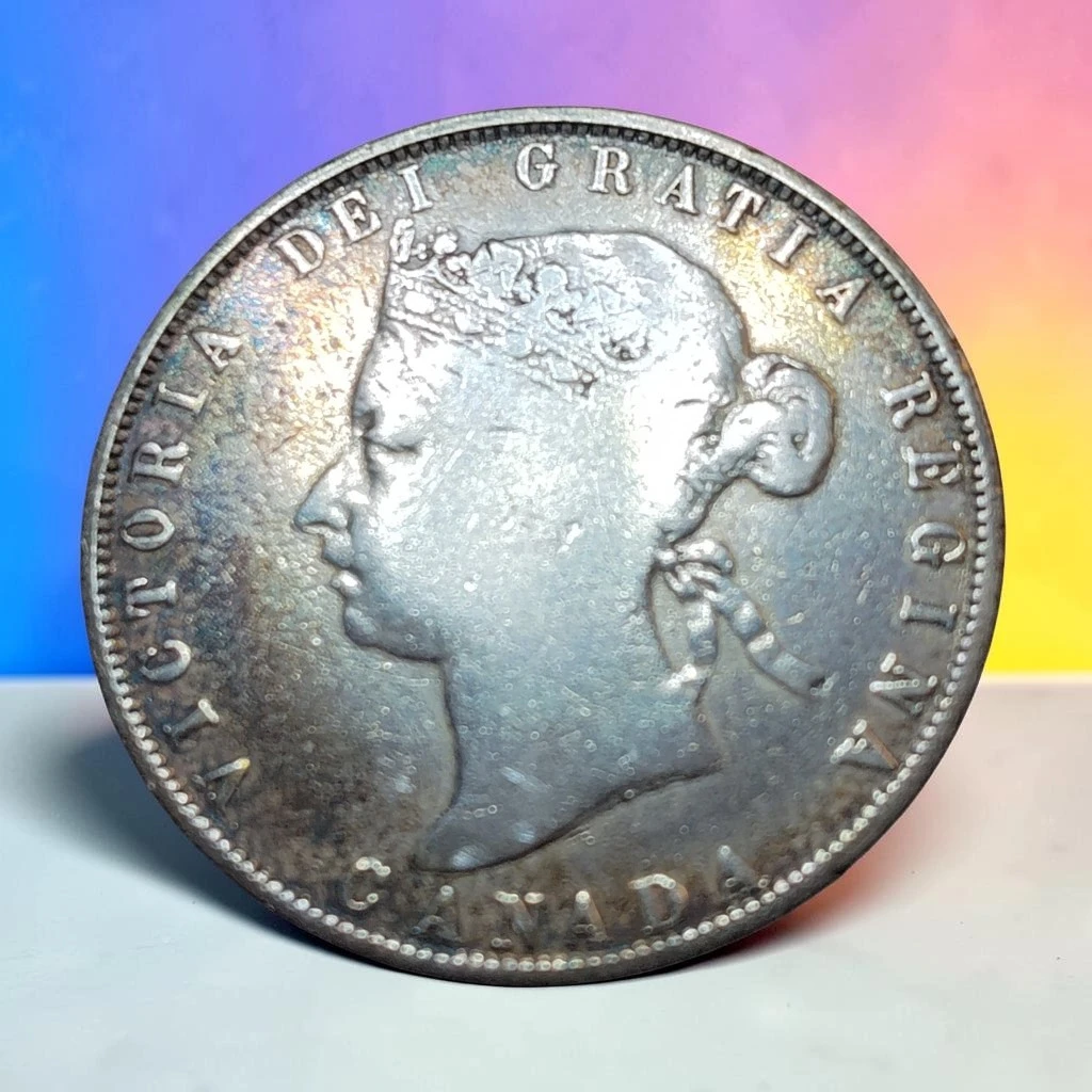 1872 Canadian 50 Cent Coin