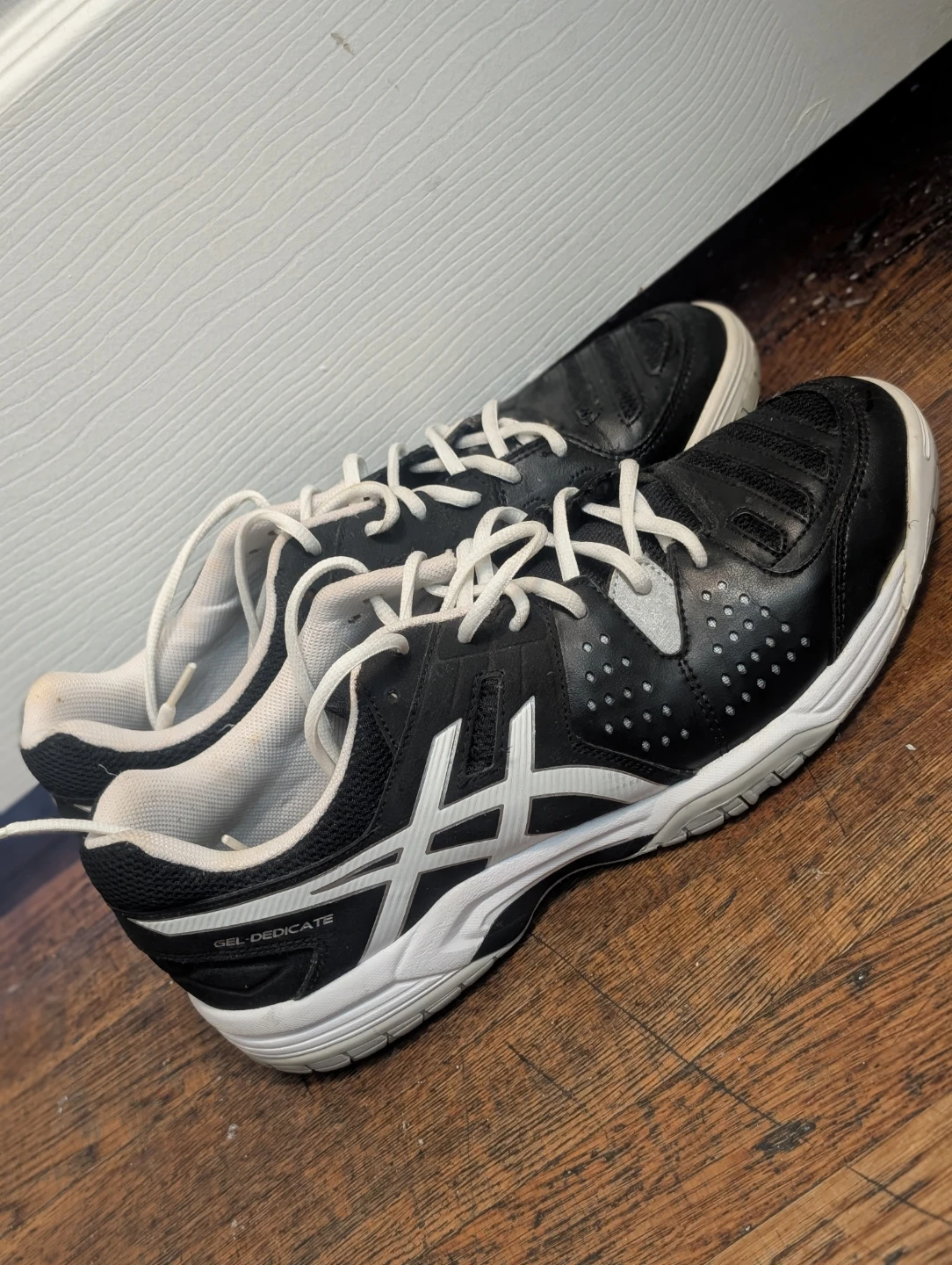ASICS Gel-Dedicate Black and White Shoes - photo 2