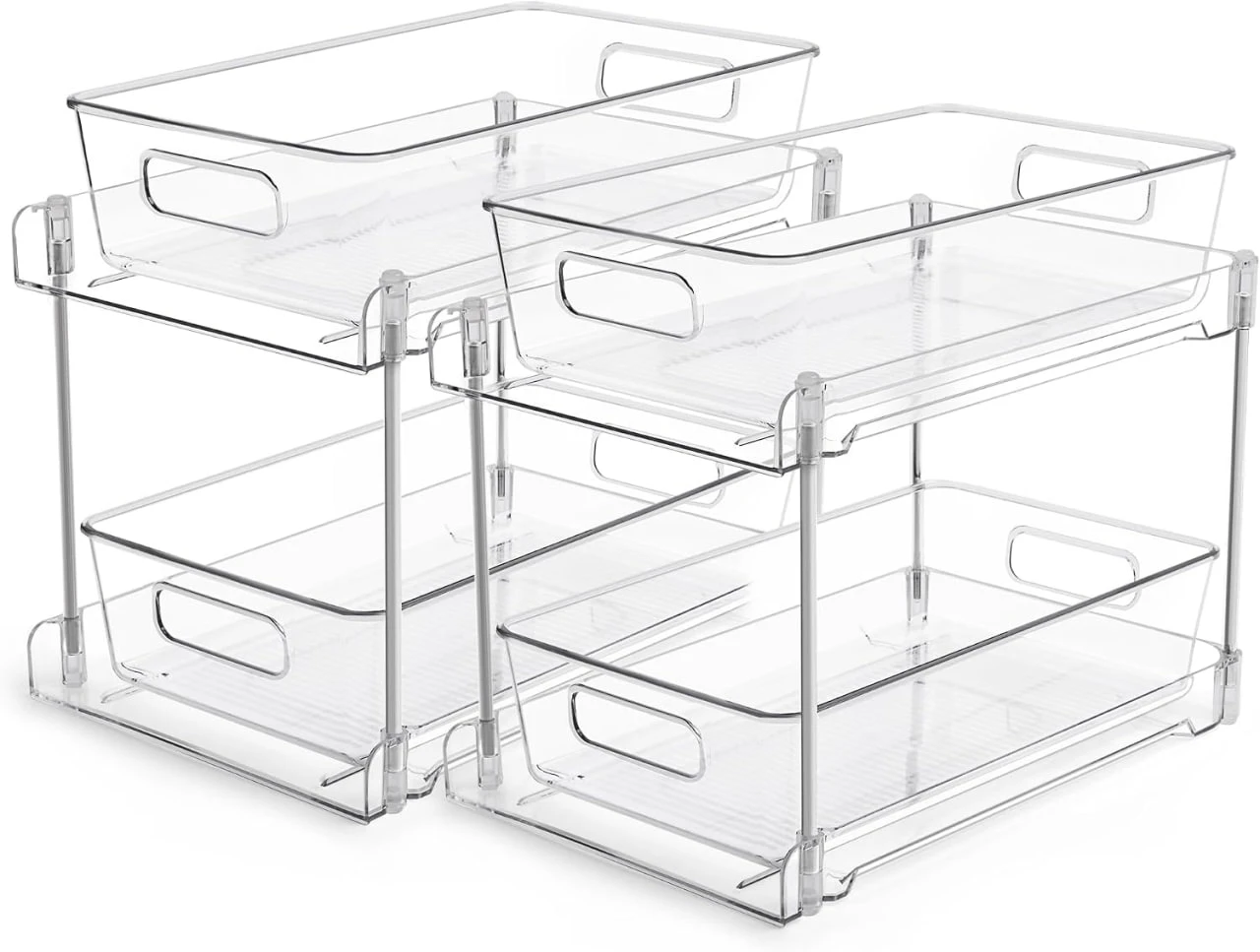NEW 2-Tier Pull-Out Cabinet Organizer