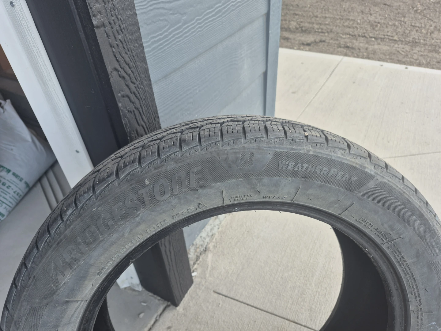 Two Bridgestone WeatherPeak Tires 235/55R19 - photo 3