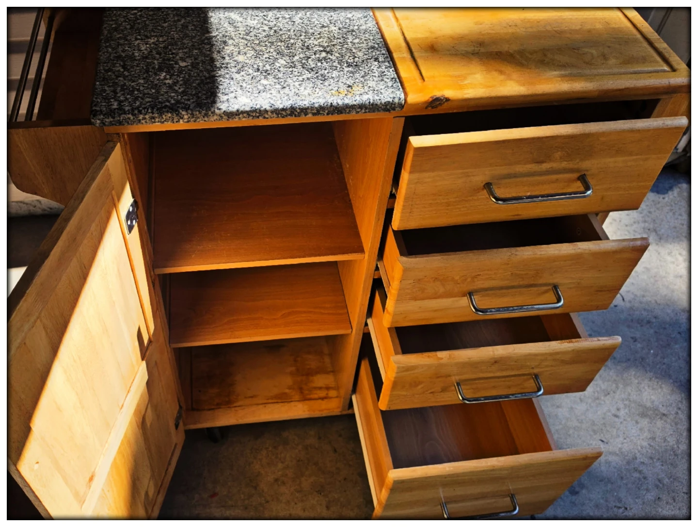 Kitchen Island with Granite Top - photo 2