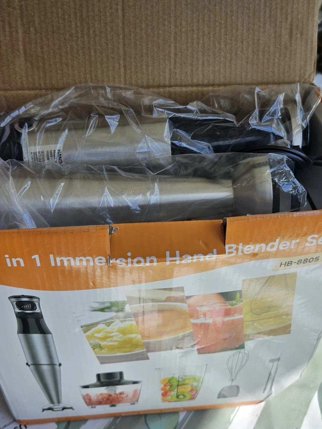 5 in 1 Immersion Hand Blender Set HB-8805