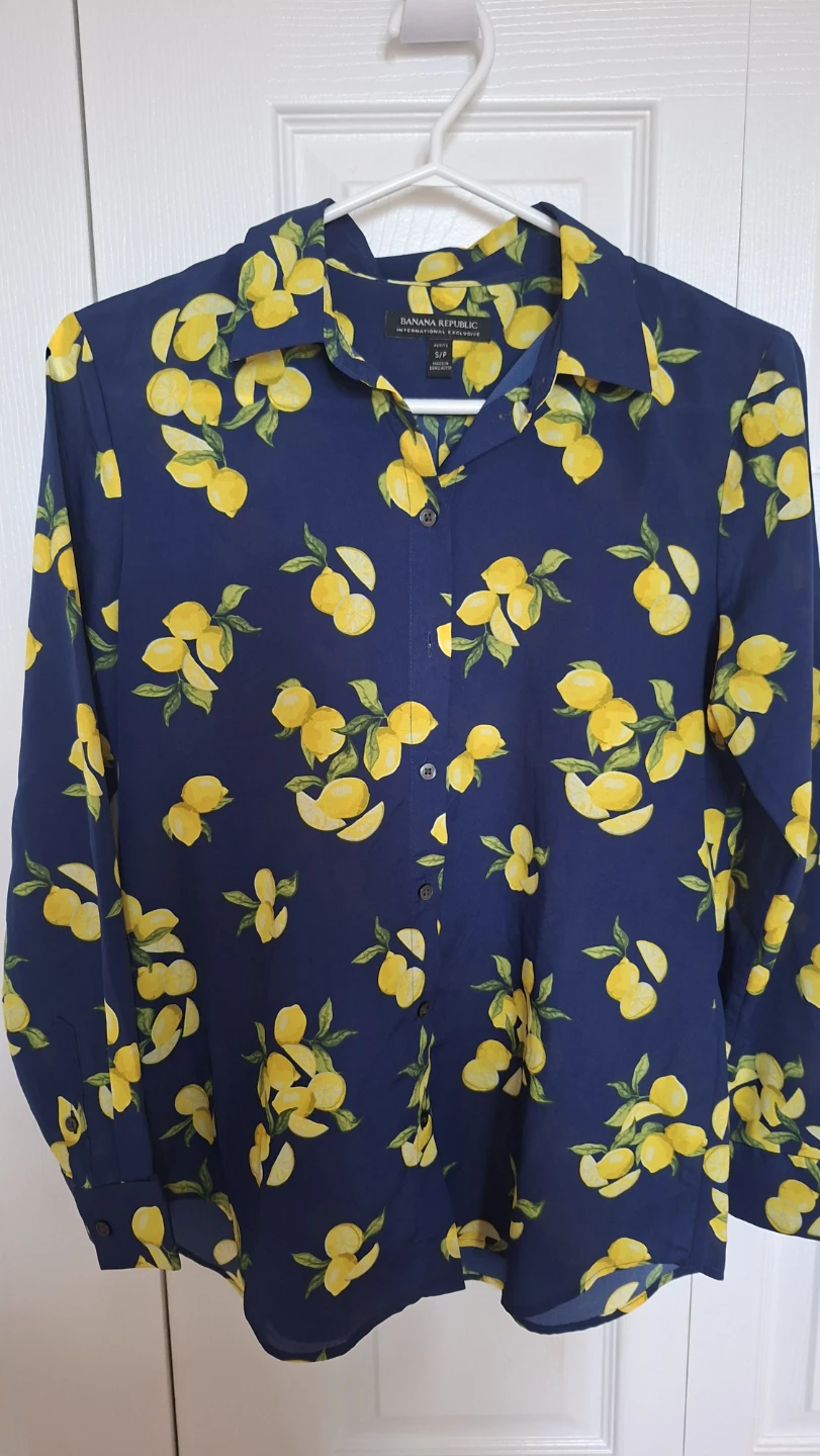 Banana Republic Lemon Print Shirt - photo 5