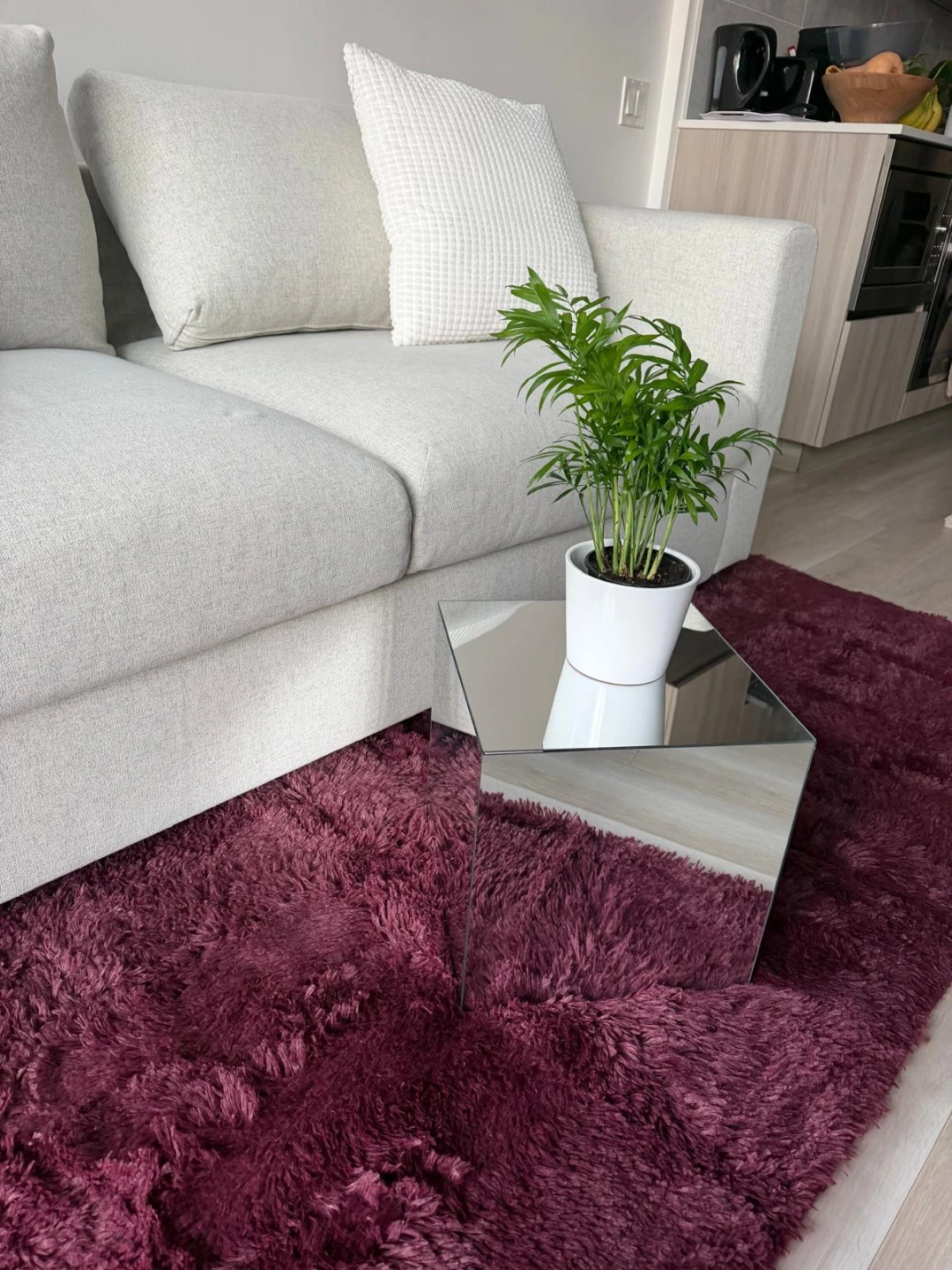 Mirrored Cube Side Table - photo 5