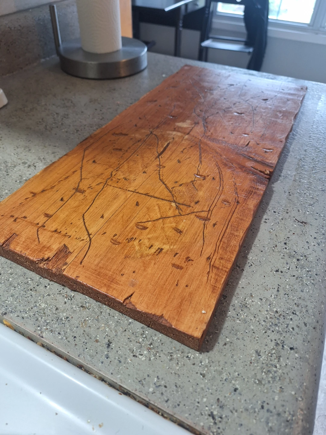 Handmade distressed shelves/cutting boards