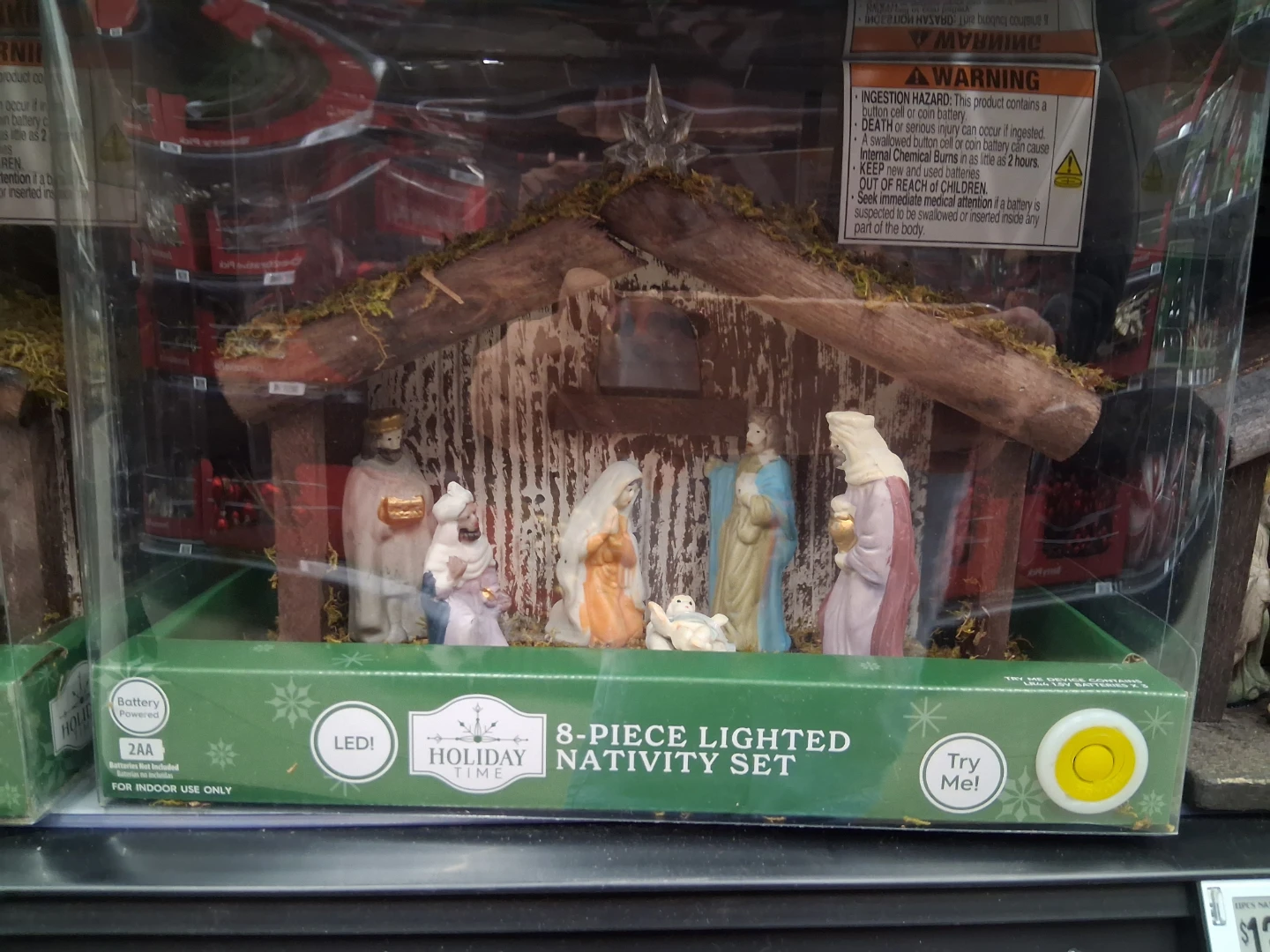Holiday Time 8-Piece Lighted Nativity Set