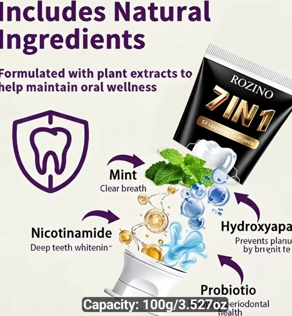 ROZINO 7-in-1 Cooling Toothpaste 100g - photo 4