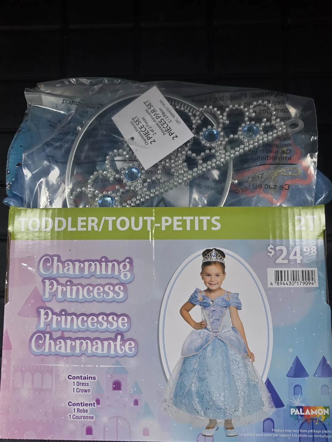 Palamon Charming Princess Toddler Costume 2pc Set