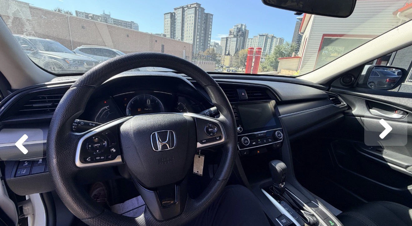 2019 White Honda Civic Sedan