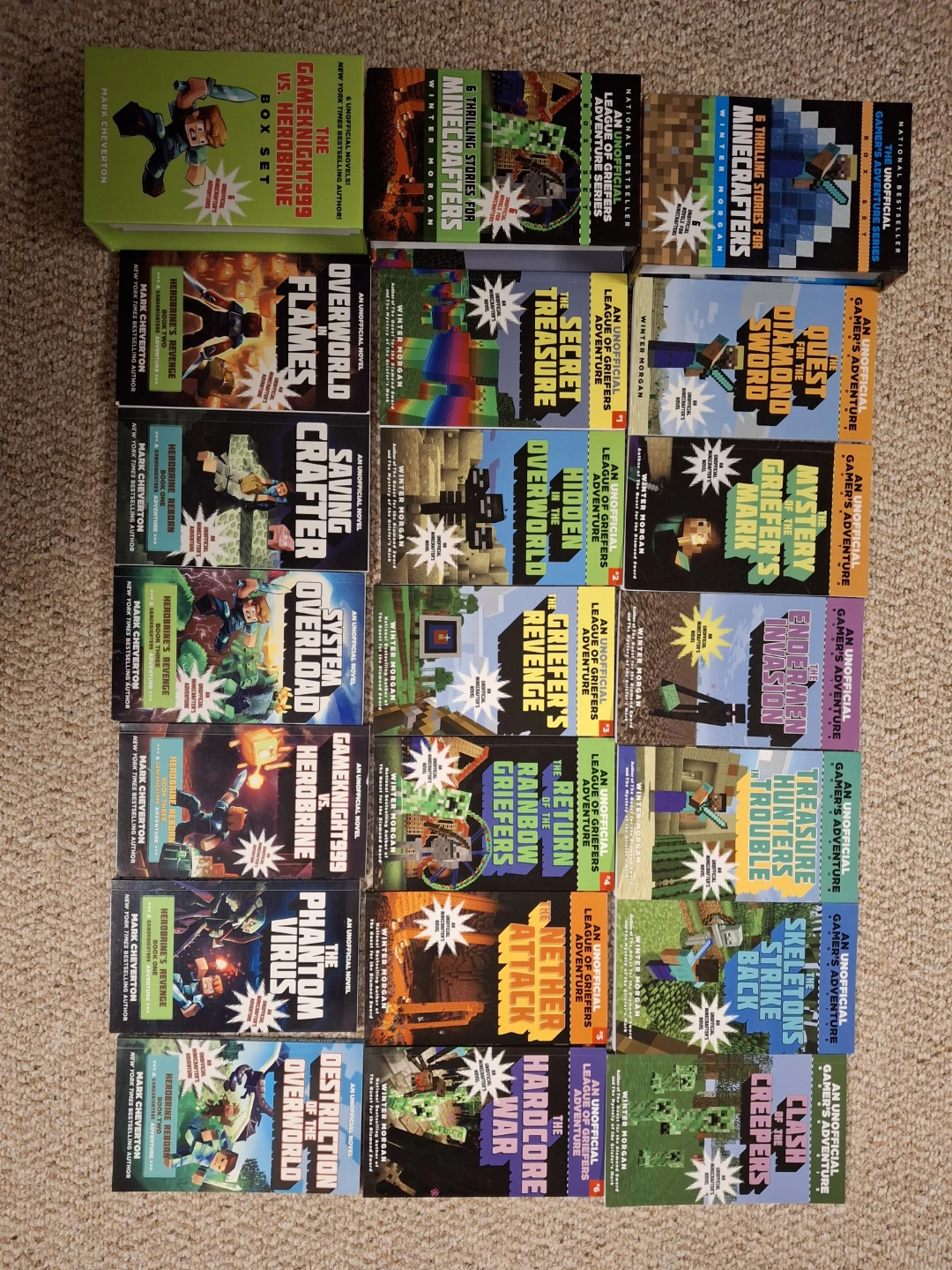 Minecraft Book Collection - 18 Unofficial Novels