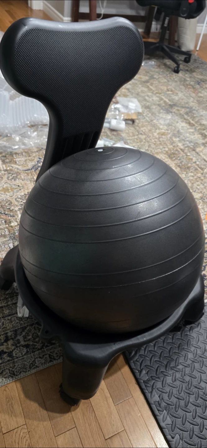 Black Balance Ball Office Chair - photo 2
