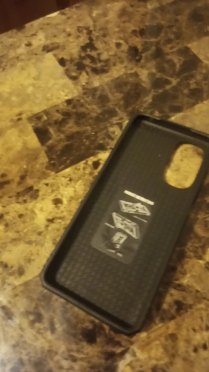 Black and white protective phone case with ring stand - photo 2