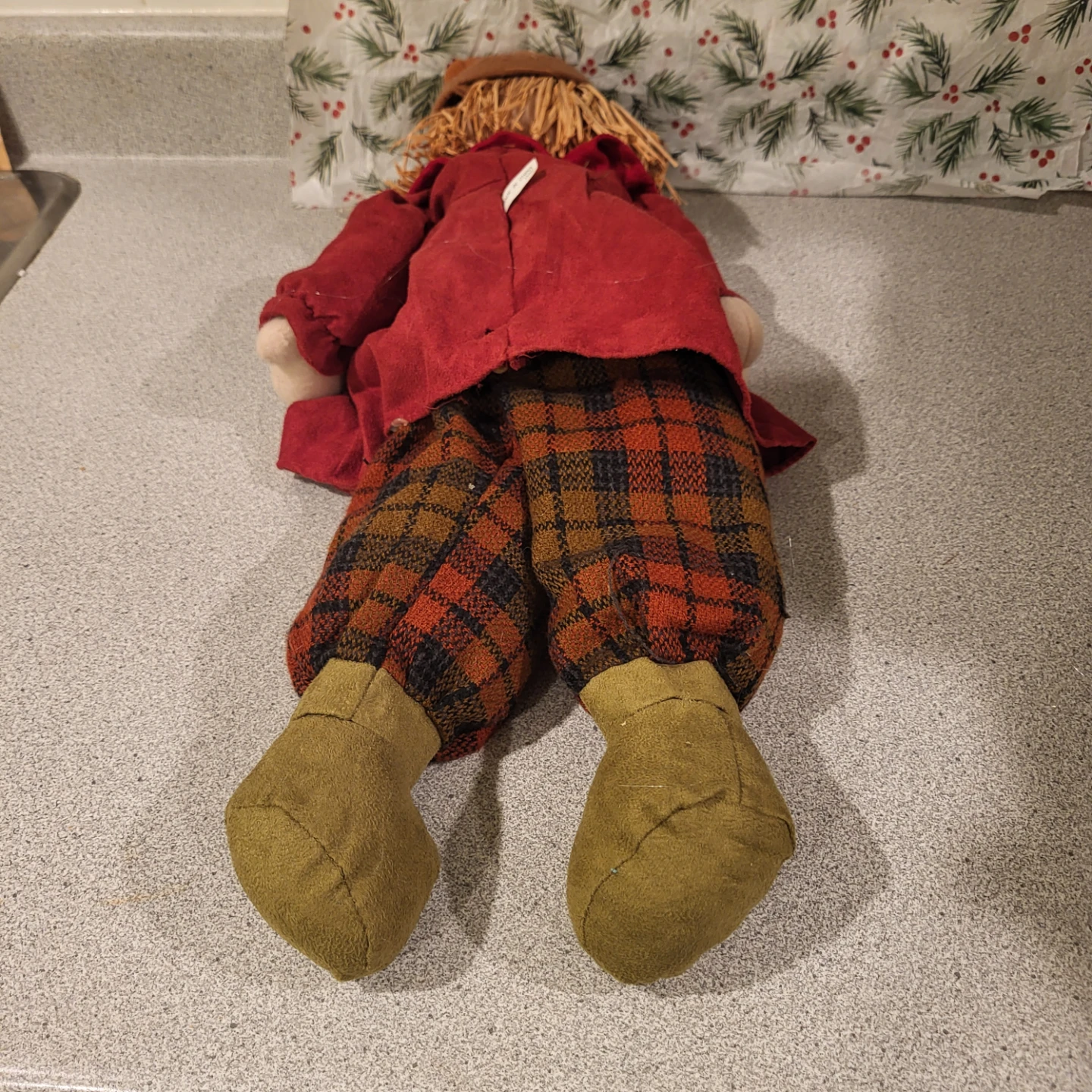 Decorative fall harvest scarecrow doll - photo 2