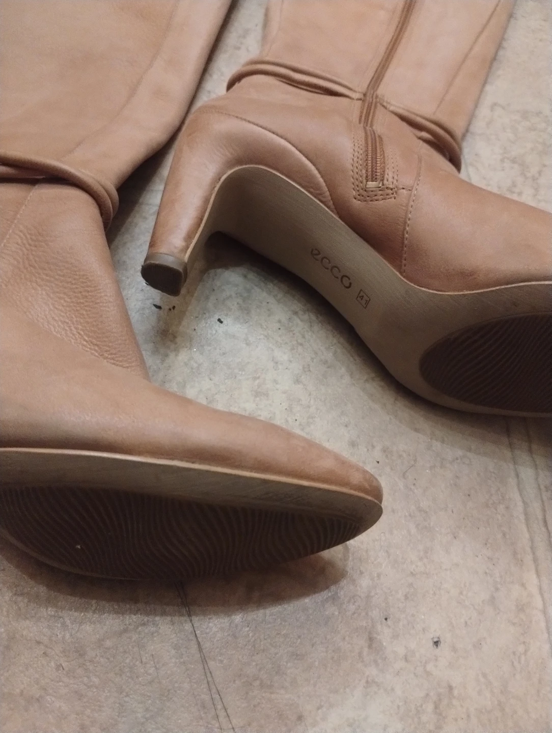 ECCO Tan Leather Boots Size 41 - photo 2