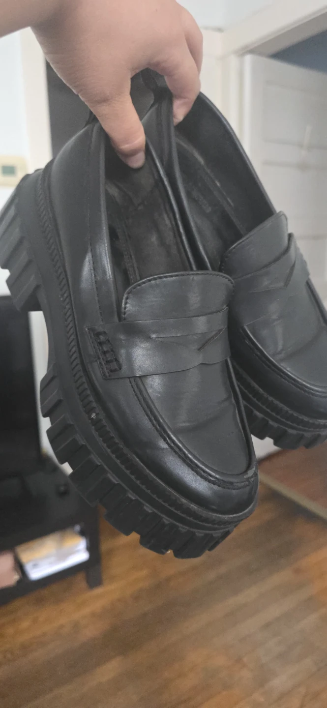Black Platform Loafers - photo 2