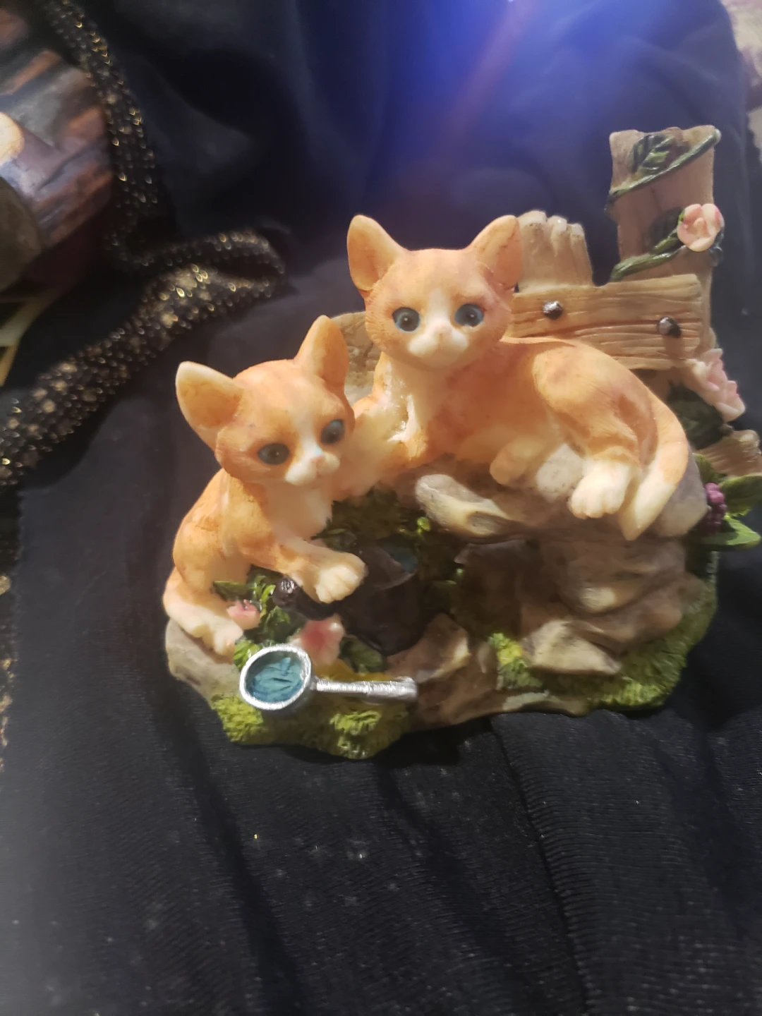 Orange Kitten Decorative Figurine