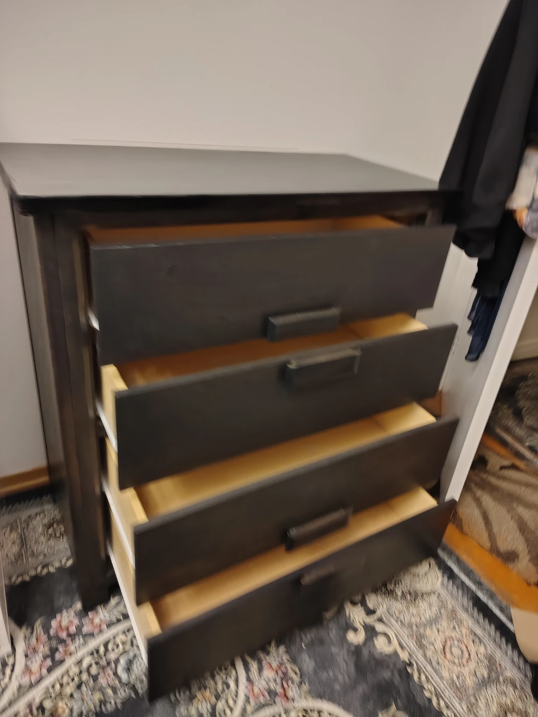 Dark Wood 4-Drawer Dresser - photo 2