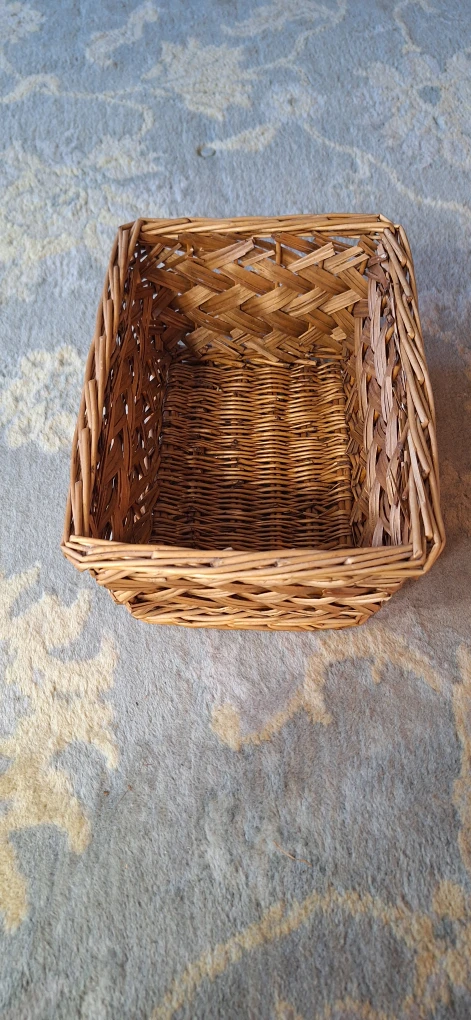 Rectangular Woven Wicker Basket - photo 2