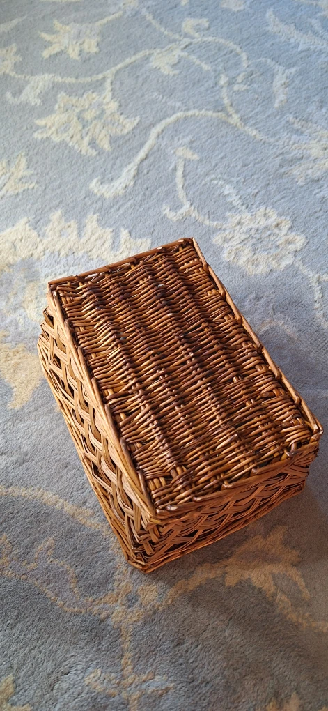 Rectangular Woven Wicker Basket - photo 3