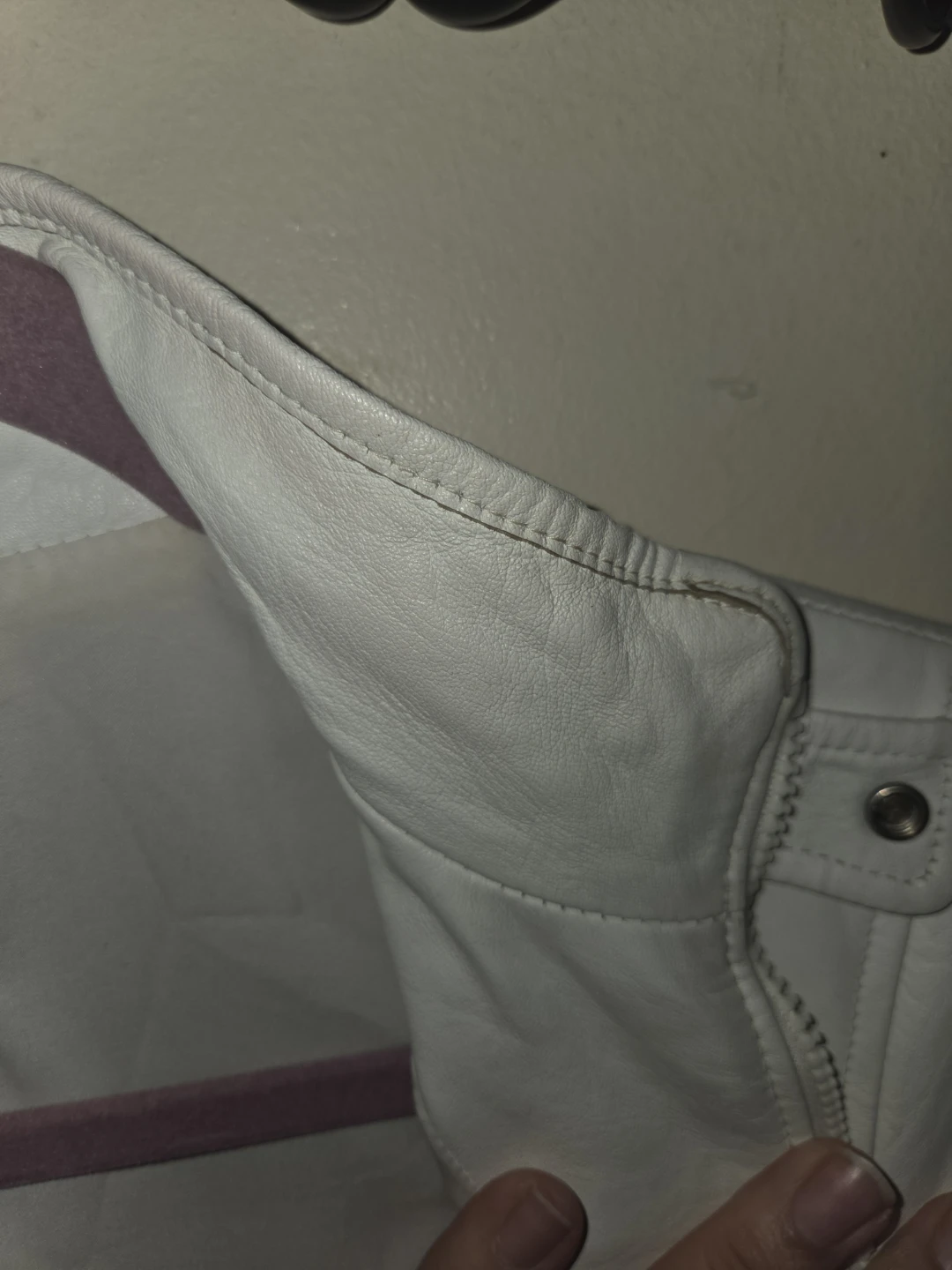 Armani Exchange White Motorcycle ¾ Trench Jacket in a Ladies S - photo 5