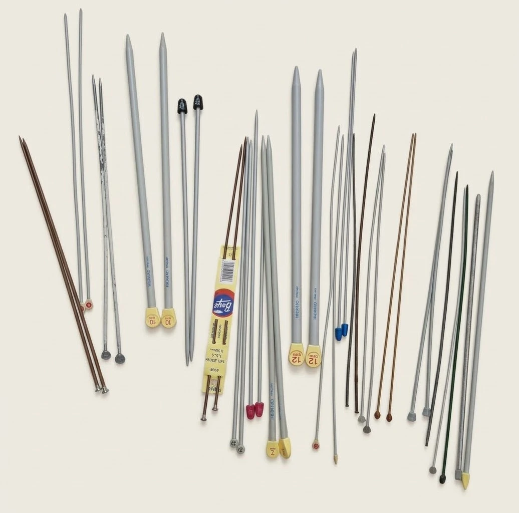 Large Collection of Vintage Knitting Needles