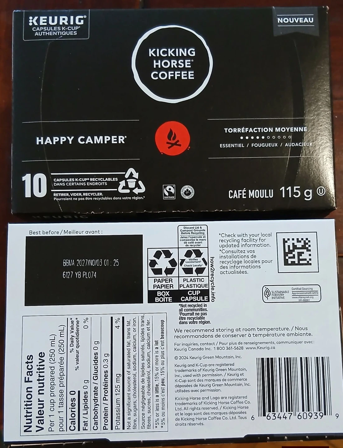 Kicking Horse Happy Camper Coffee K-Cups, 10 Pack