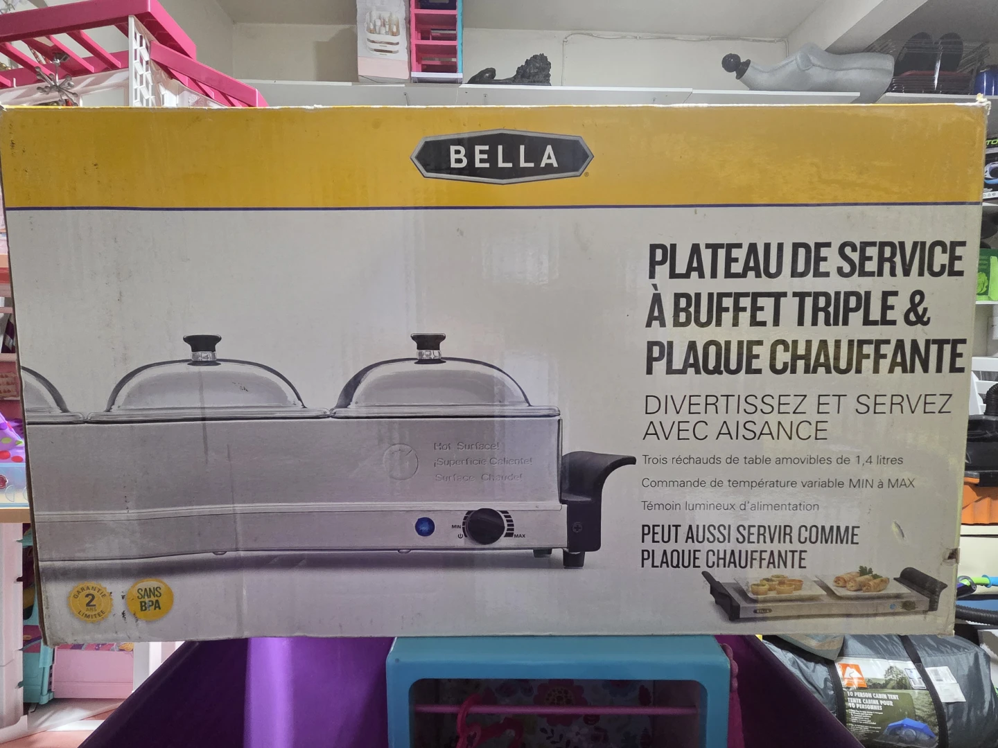 Bella Triple Buffet Server & Warming Tray