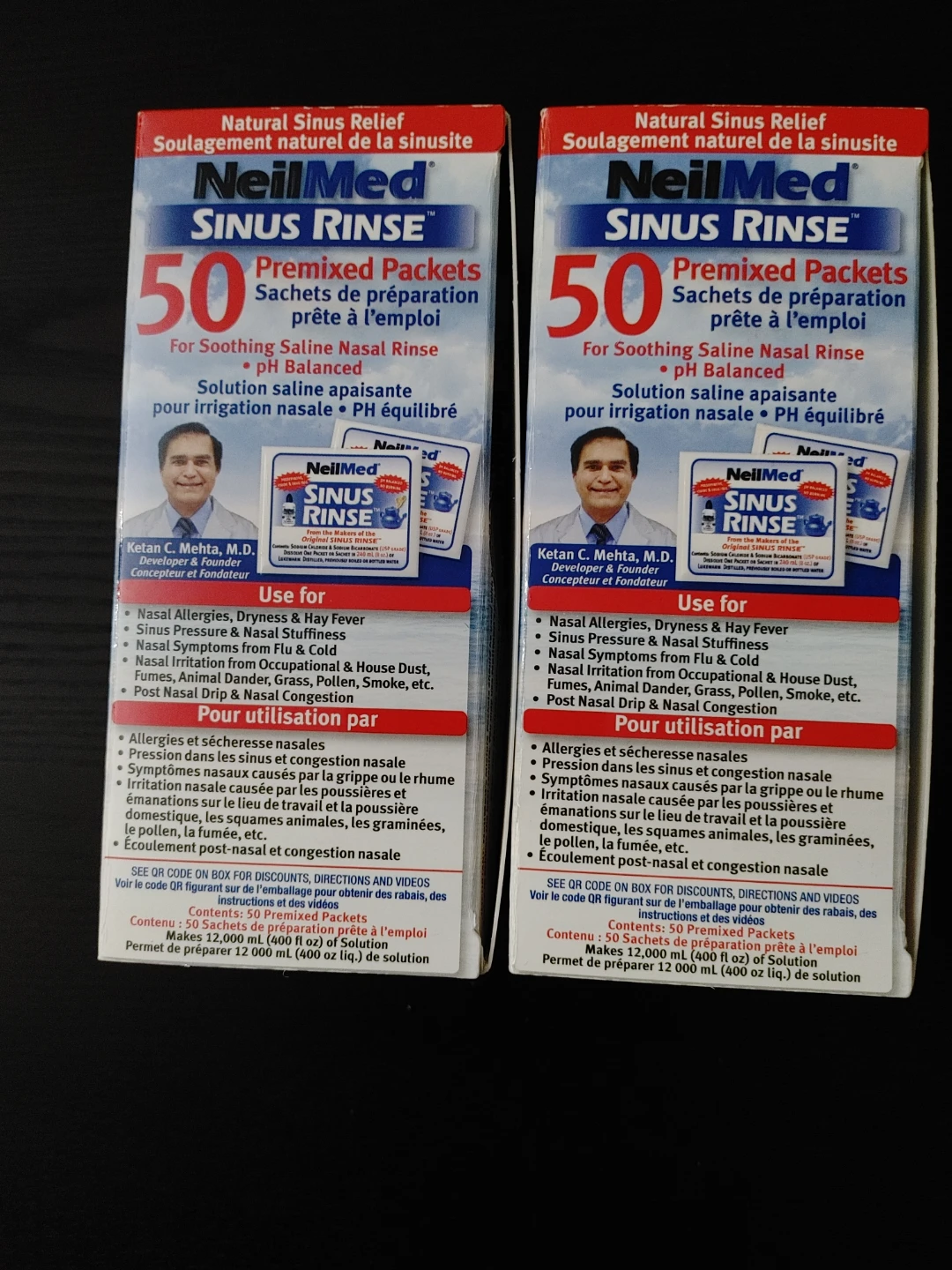 NeilMed Sinus Rinse Premixed Packets 2-Pack