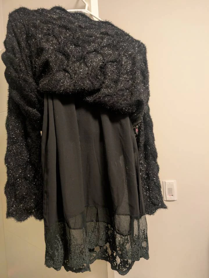 Temptation Italy Black Shimmer Knit Dress - photo 3