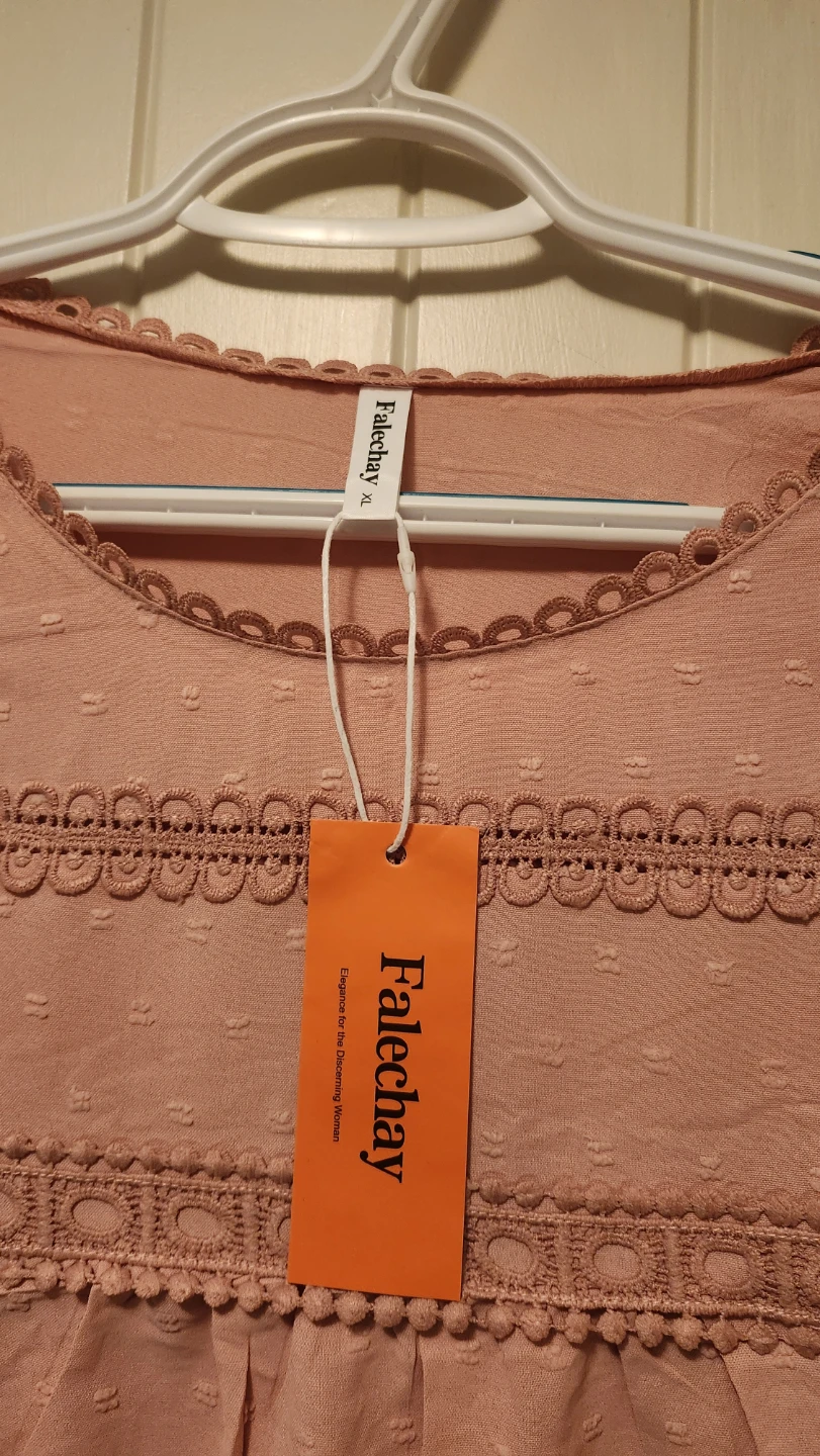 Falechay Pink Long Sleeve Blouse Size XL - photo 5