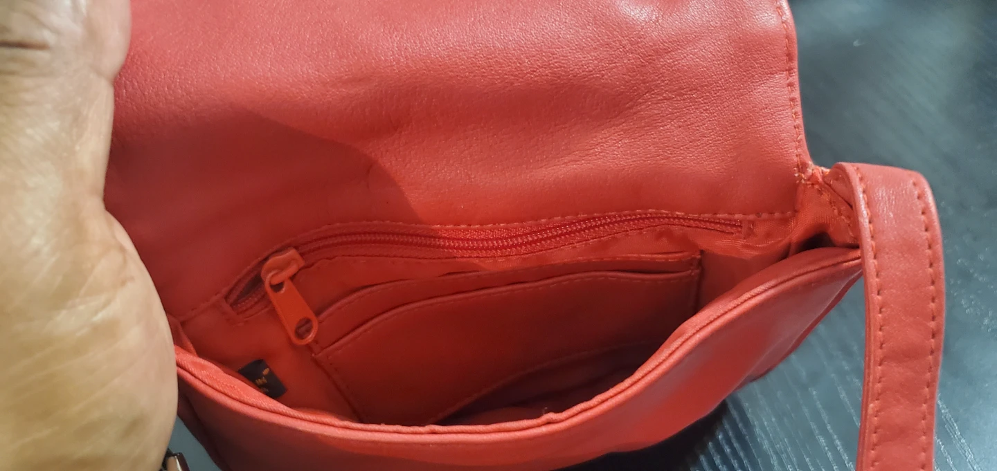 Lauren Ralph Lauren Red Leather Crossbody Bag - photo 5